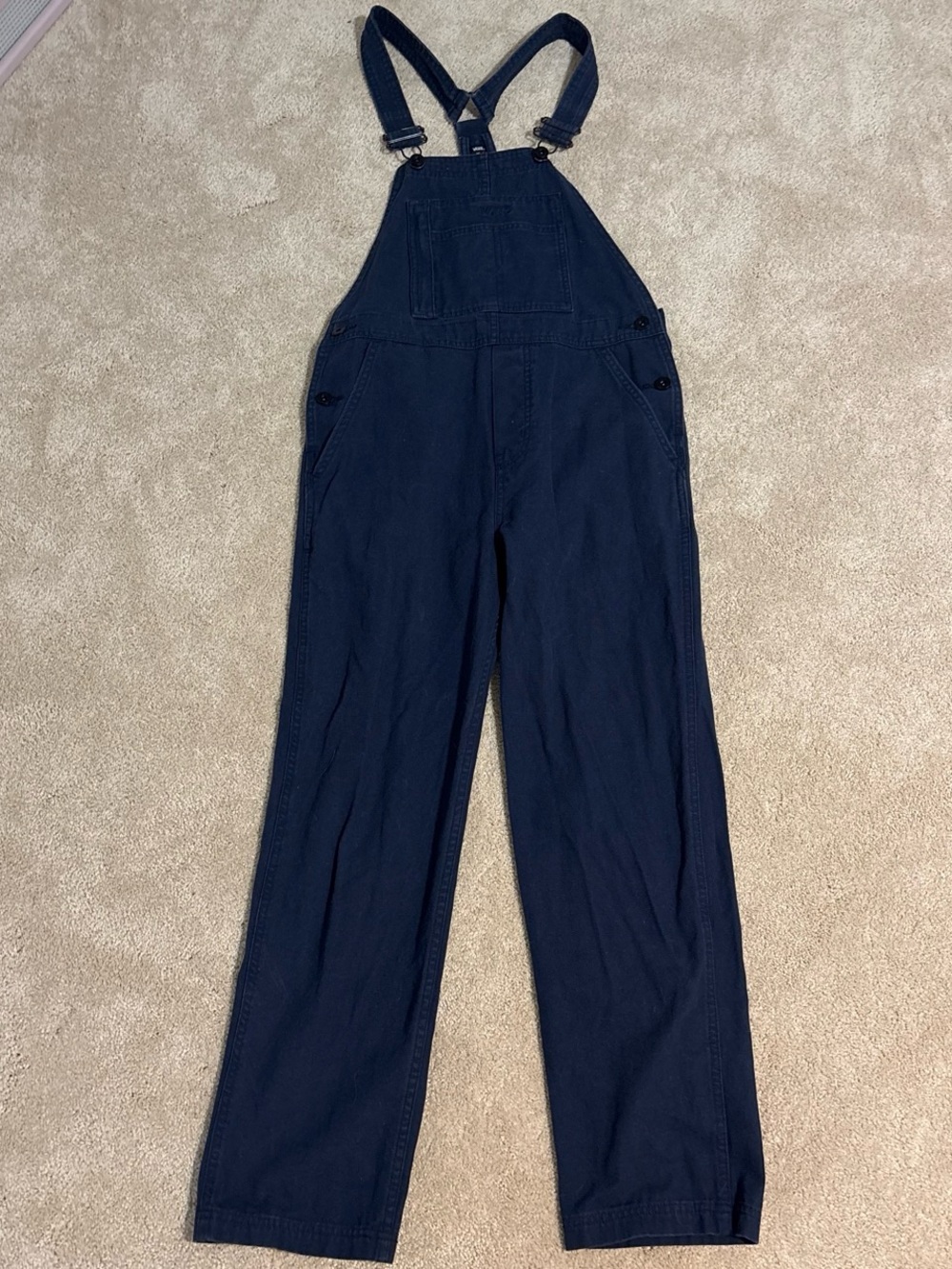 Vans Navy Blue Overalls Jumpsuit